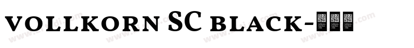 vollkorn SC black字体转换